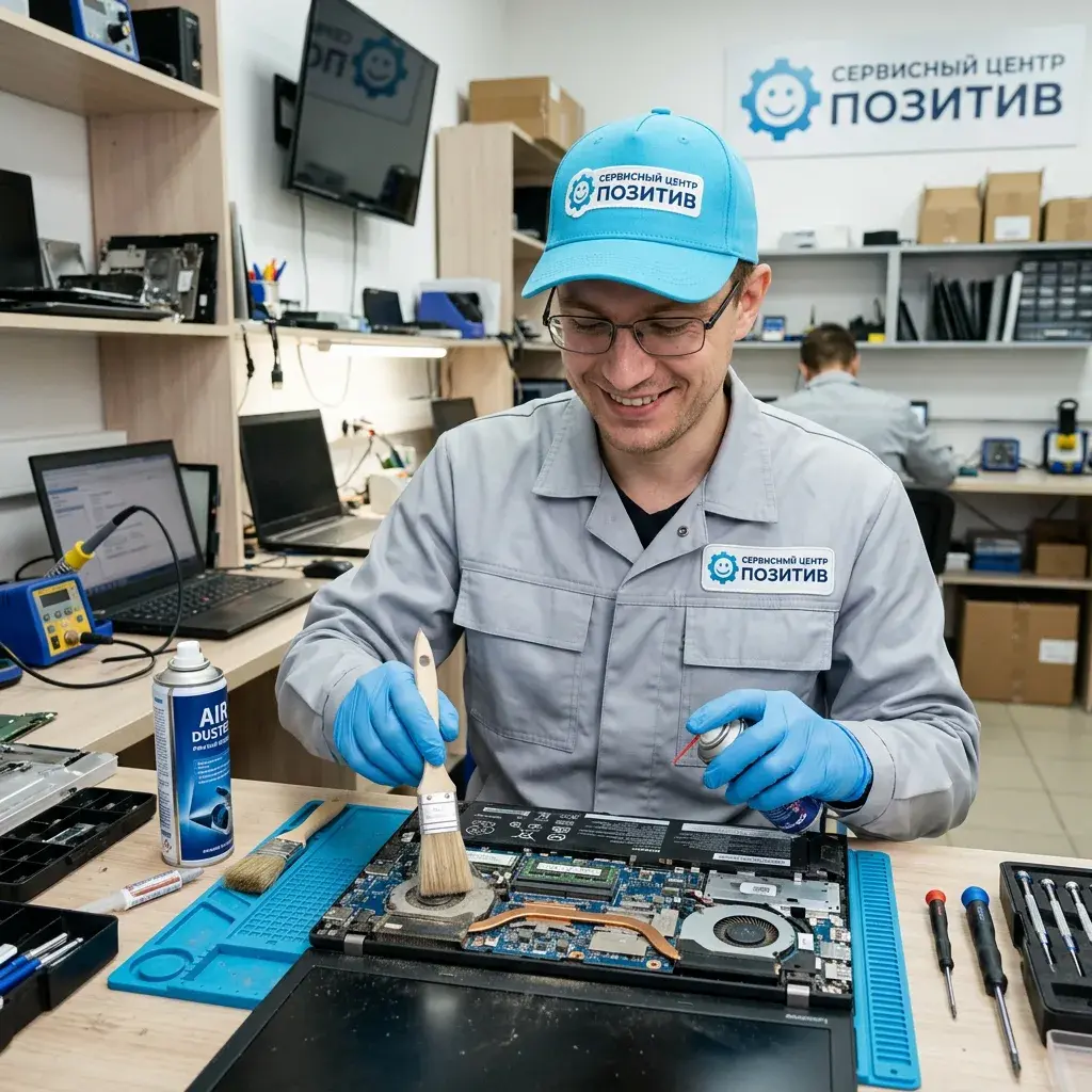 Чистка ноутбука от пыли в Новочебоксарске | Замена термопасты