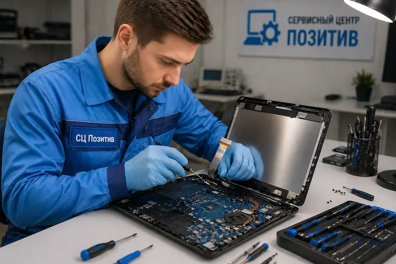 Ремонт шлейфа матрицы ноутбука в Новочебоксарске