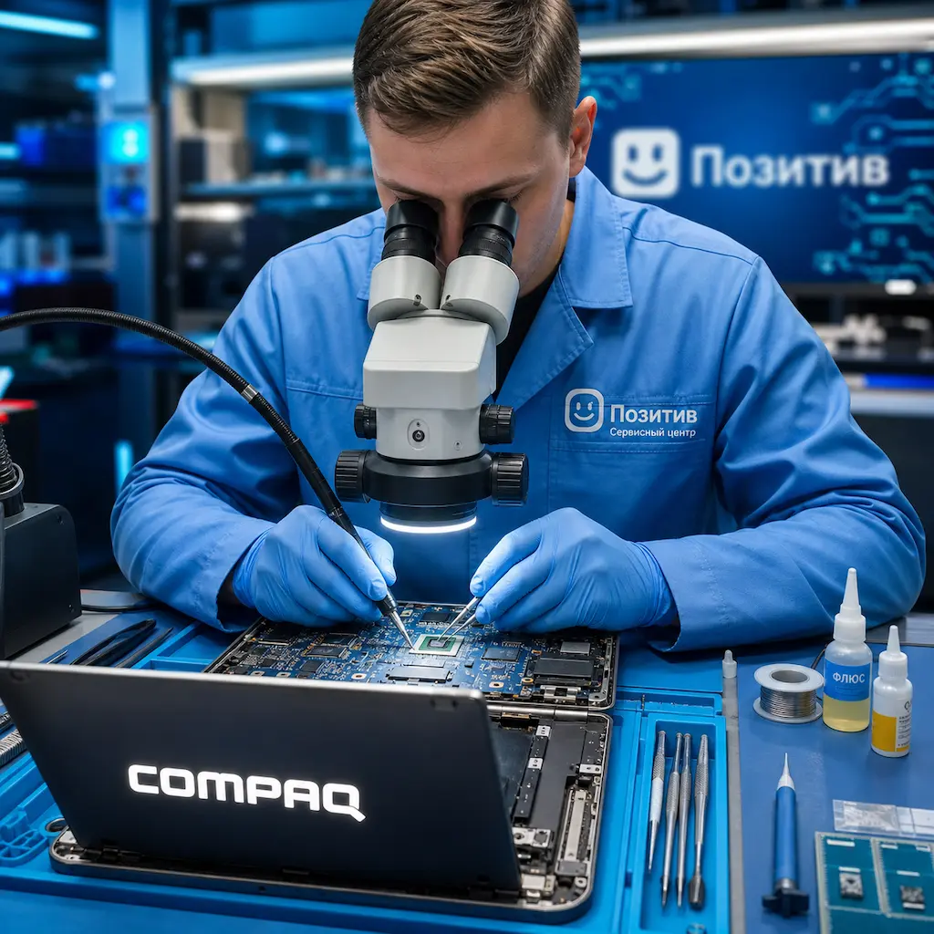 Замена видеокарты ноутбука Compaq в Новочебоксарске