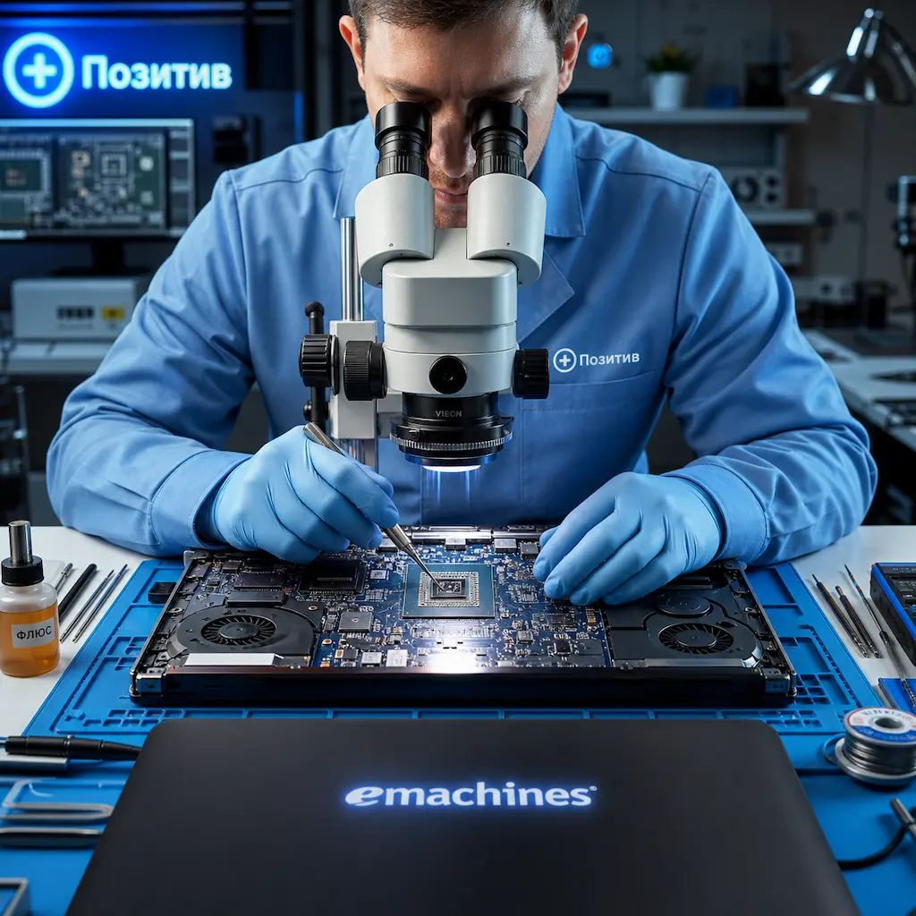 Замена видеокарты ноутбука Emachines в Новочебоксарске