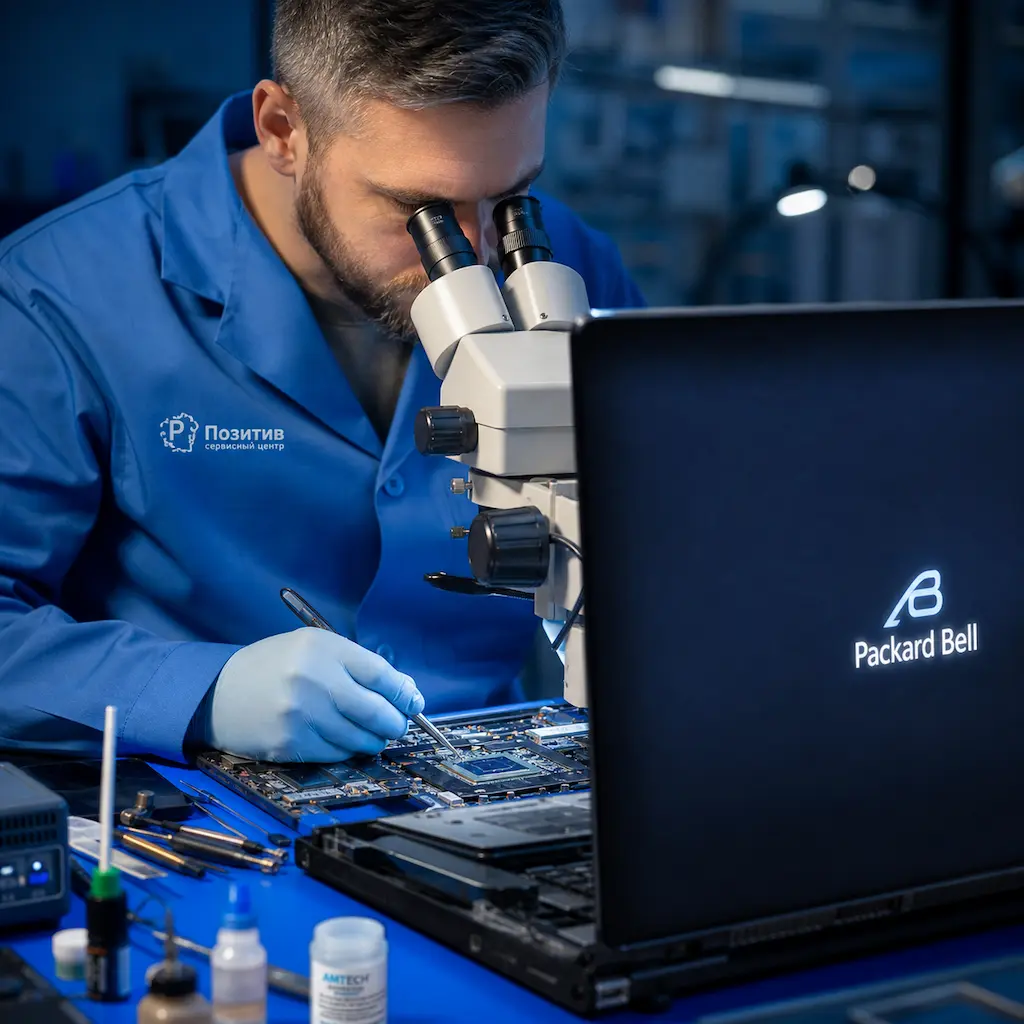 Замена видеокарты ноутбука Packard Bell в Новочебоксарске