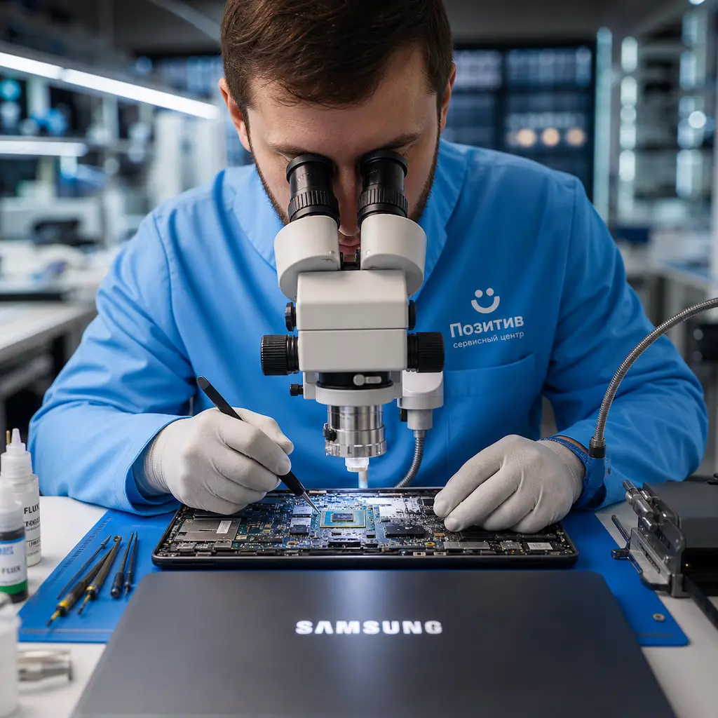 Замена видеокарты ноутбука Samsung в Новочебоксарске