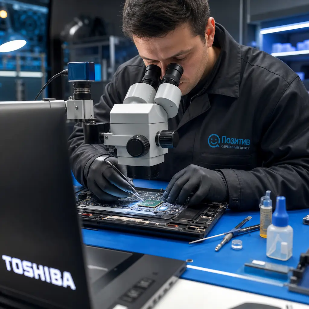 Замена видеокарты ноутбука Toshiba в Новочебоксарске