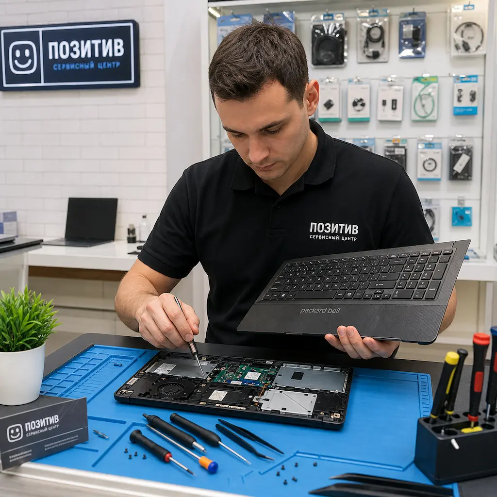заменить клавиатуру на ноутбуке Packard Bell в Новочебоксарске