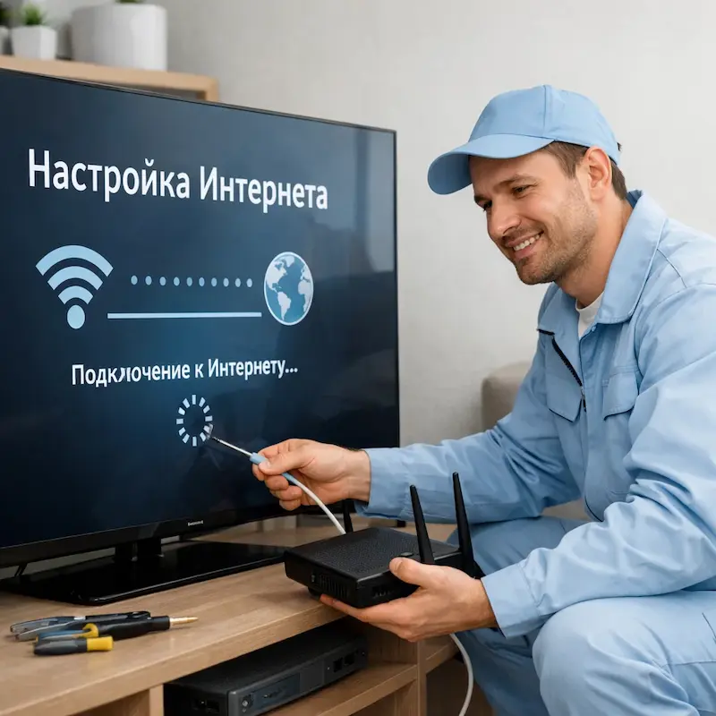 Настройка интернета на ТВ в Новочебоксарске