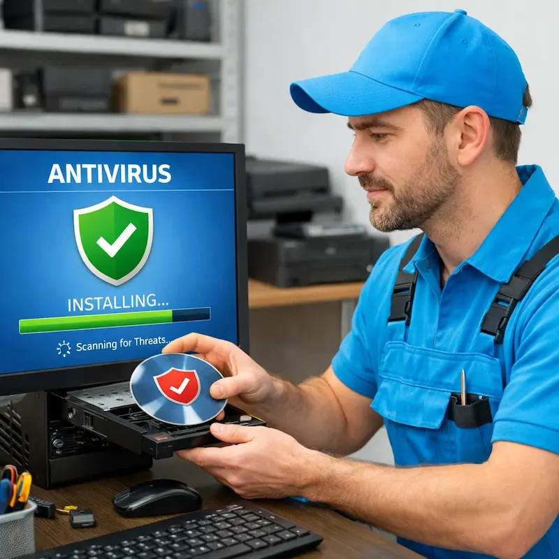 Установка антивируса в Новочебоксарске на дому