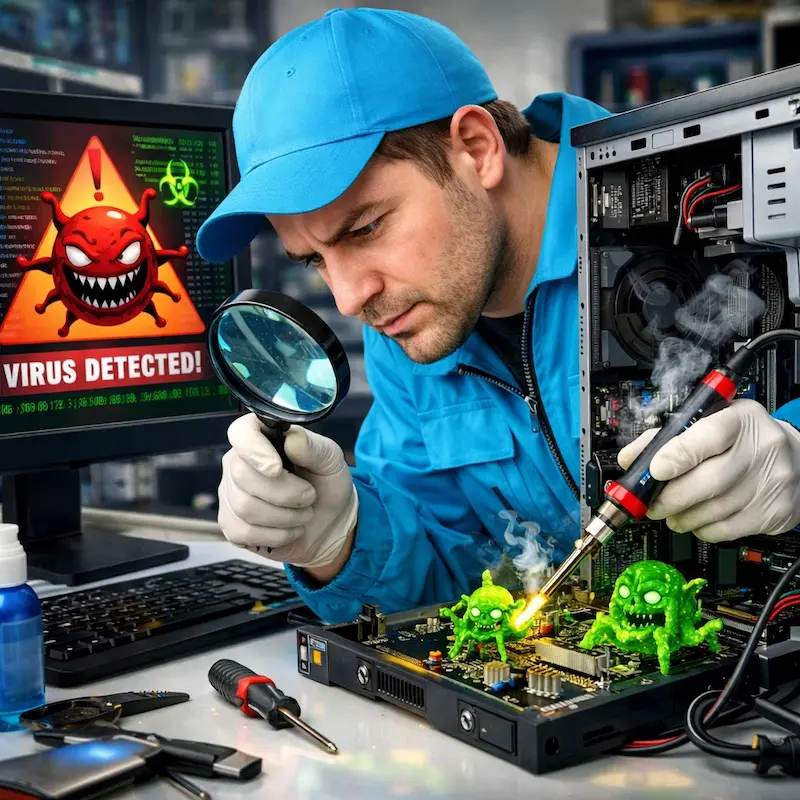 Вылечить компьютерный вирус в Новочебоксарске